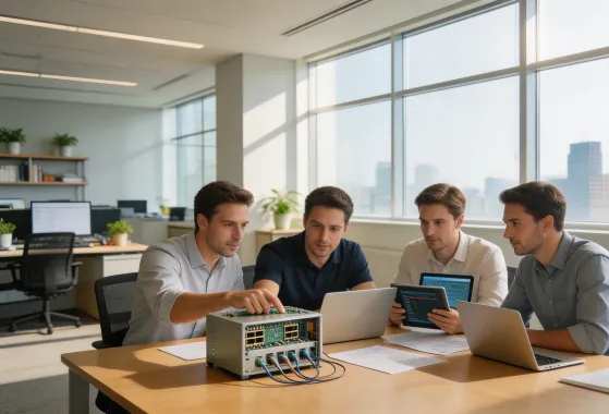 Tripp Lite engineering team workspace